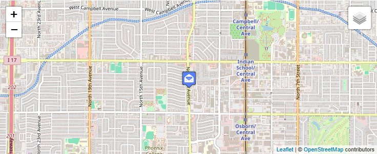 Map of ZIP Code 85067 in Phoenix, AZ — click to open interactive map