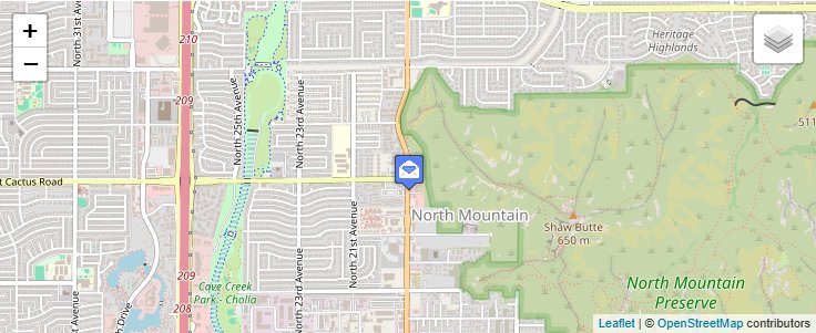 Map of ZIP Code 85071 in Phoenix, AZ — click to open interactive map