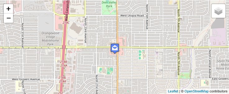 Map of ZIP Code 85080 in Phoenix, AZ — click to open interactive map
