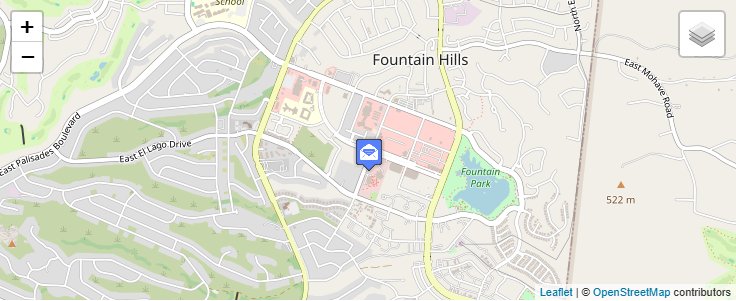Map of ZIP Code 85269 in Fountain Hills, AZ — click to open interactive map