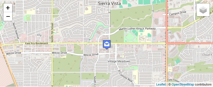 Map of ZIP Code 85670 in Fort Huachuca, AZ — click to open interactive map