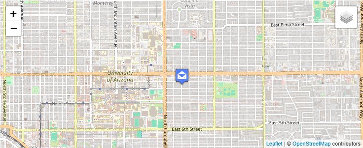 Map of ZIP Code 85717 in Tucson, AZ — click to open interactive map