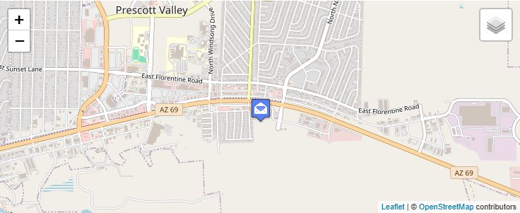 Map of ZIP Code 86312 in Prescott Valley, AZ — click to open interactive map