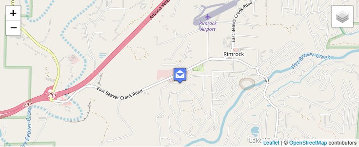 Map of ZIP Code 86342 in Lake Montezuma, AZ — click to open interactive map
