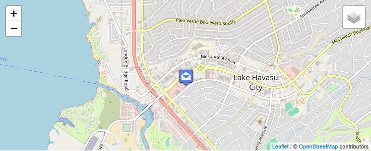 Map of ZIP Code 86405 in Lake Havasu City, AZ — click to open interactive map