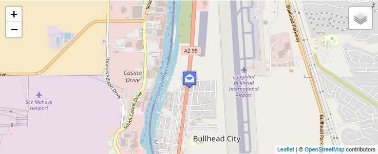 Map of ZIP Code 86430 in Bullhead City, AZ — click to open interactive map
