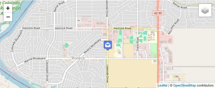 Map of ZIP Code 86439 in Bullhead City, AZ — click to open interactive map