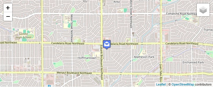 Map of ZIP Code 87191 in Albuquerque, NM — click to open interactive map