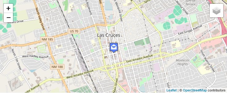 Map of ZIP Code 88006 in Las Cruces, NM — click to open interactive map