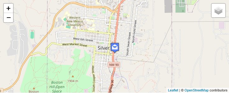 Map of ZIP Code 88062 in Silver City, NM — click to open interactive map