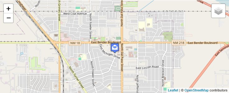 Map of ZIP Code 88241 in Hobbs, NM — click to open interactive map