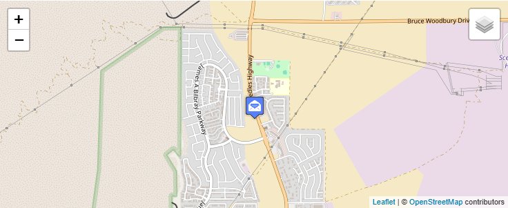 Map of ZIP Code 89028 in Laughlin, NV — click to open interactive map
