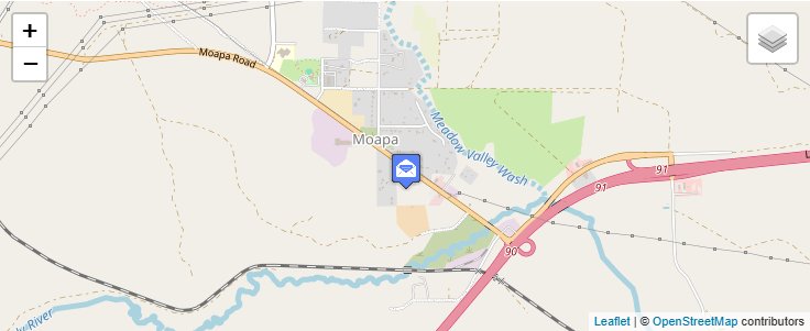 Map of ZIP Code 89037 in Coyote Springs, NV — click to open interactive map