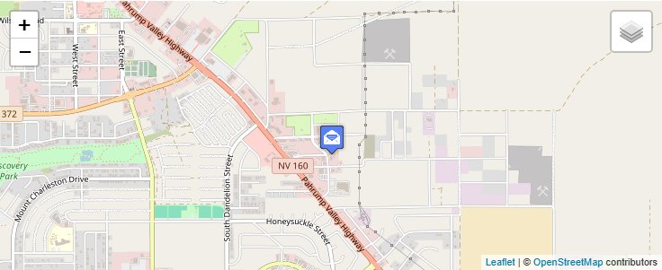Map of ZIP Code 89041 in Pahrump, NV — click to open interactive map