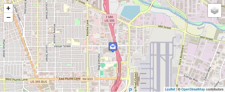 Map of ZIP Code 89555 in Reno, NV — click to open interactive map