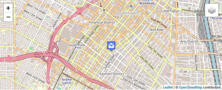 Map of ZIP Code 90055 in Los Angeles, CA — click to open interactive map