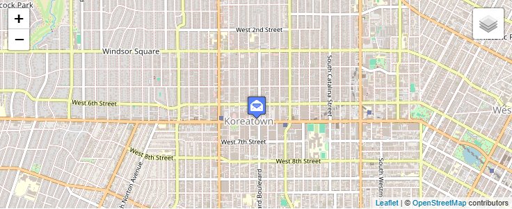 Map of ZIP Code 90070 in Los Angeles, CA — click to open interactive map
