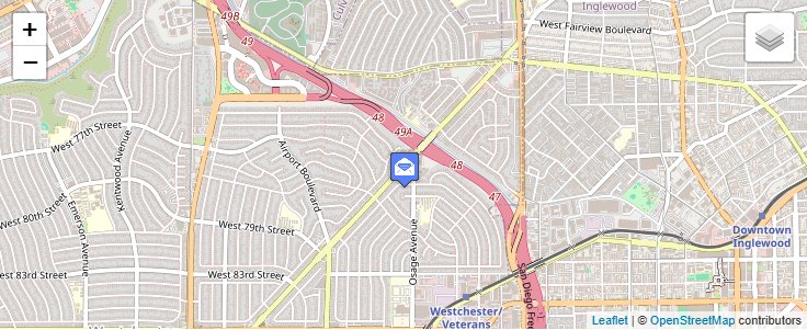 Map of ZIP Code 90189 in Los Angeles, CA — click to open interactive map