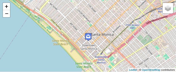 Map of ZIP Code 90406 in Santa Monica, CA — click to open interactive map