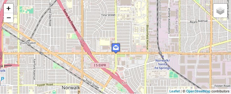Map of ZIP Code 90652 in Norwalk, CA — click to open interactive map