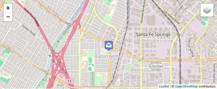 Map of ZIP Code 90671 in Santa Fe Springs, CA — click to open interactive map