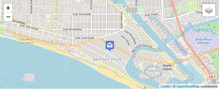Map of ZIP Code 90853 in Long Beach, CA — click to open interactive map
