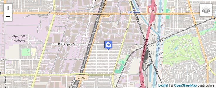 Map of ZIP Code 90895 in Carson, CA — click to open interactive map