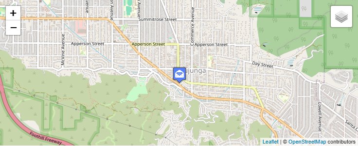 Map of ZIP Code 91043 in Tujunga, CA — click to open interactive map