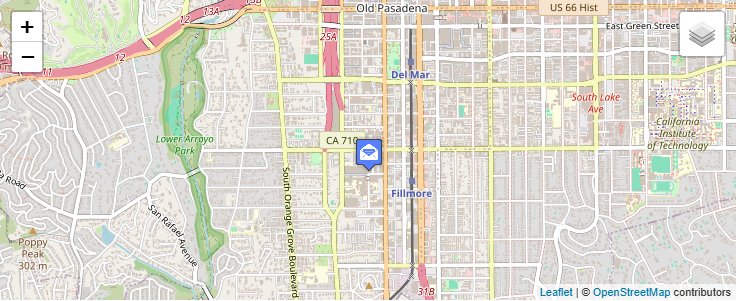 Map of ZIP Code 91115 in Pasadena, CA — click to open interactive map