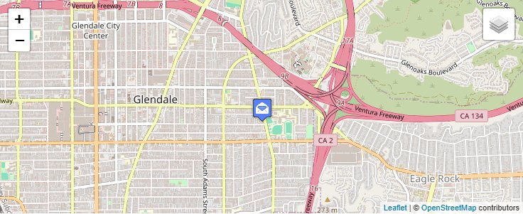 Map of ZIP Code 91226 in Glendale, CA — click to open interactive map