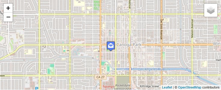 Map of ZIP Code 91305 in Canoga Park, CA — click to open interactive map