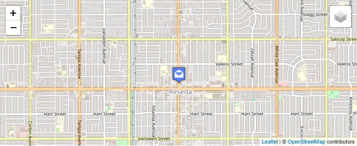 Map of ZIP Code 91337 in Reseda, CA — click to open interactive map