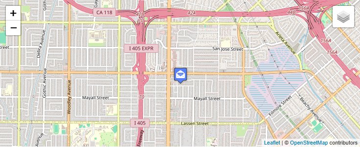 Map of ZIP Code 91395 in Mission Hills, CA — click to open interactive map