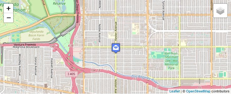 Map of ZIP Code 91413 in Sherman Oaks, CA — click to open interactive map