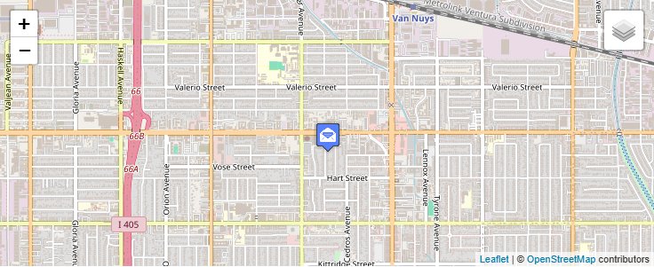 Map of ZIP Code 91499 in Van Nuys, CA — click to open interactive map