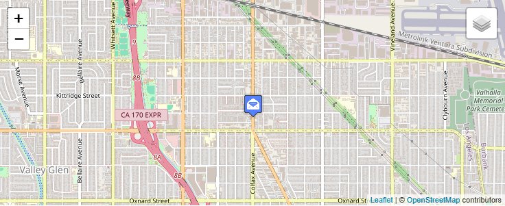 Map of ZIP Code 91609 in North Hollywood, CA — click to open interactive map