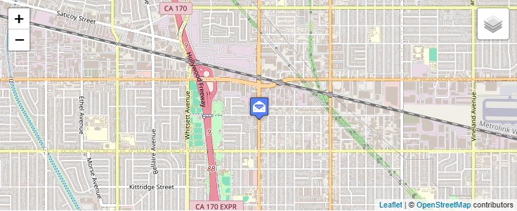 Map of ZIP Code 91615 in North Hollywood, CA — click to open interactive map
