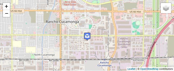 Map of ZIP Code 91729 in Rancho Cucamonga, CA — click to open interactive map