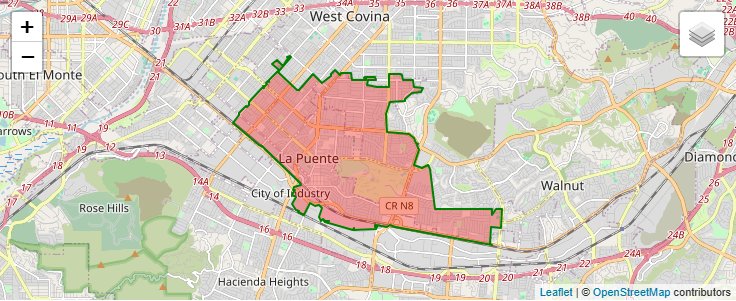 ZIP Code 91744 - La Puente, California | Map, Demographics, Income