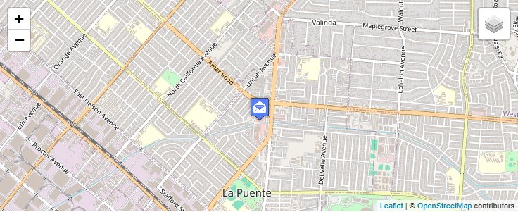 Map of ZIP Code 91747 in La Puente, CA — click to open interactive map