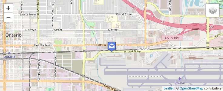 Map of ZIP Code 91758 in Ontario, CA — click to open interactive map