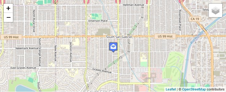 Map of ZIP Code 91771 in Rosemead, CA — click to open interactive map