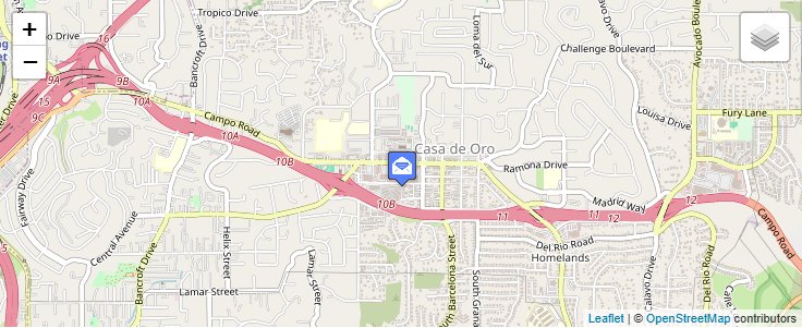 Map of ZIP Code 91976 in Spring Valley, CA — click to open interactive map