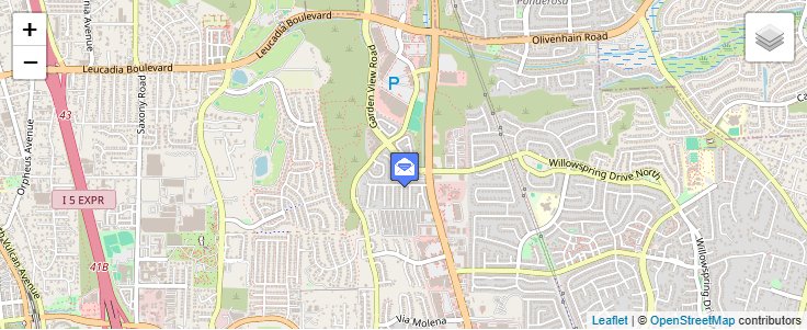 Map of ZIP Code 92023 in Encinitas, CA — click to open interactive map