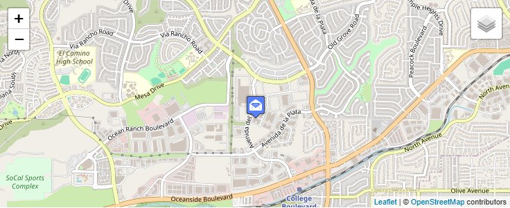 Map of ZIP Code 92052 in Oceanside, CA — click to open interactive map
