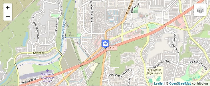 Map of ZIP Code 92068 in San Luis Rey, CA — click to open interactive map