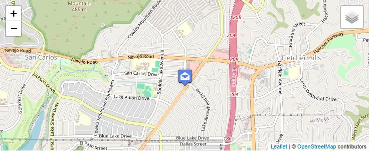 Map of ZIP Code 92159 in San Diego, CA — click to open interactive map