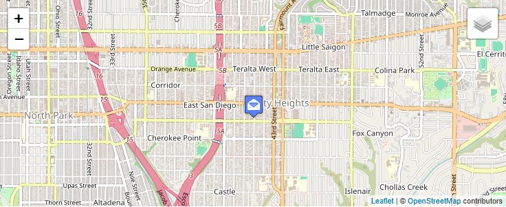 Map of ZIP Code 92165 in San Diego, CA — click to open interactive map