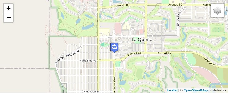 Map of ZIP Code 92247 in La Quinta, CA — click to open interactive map