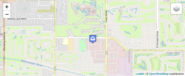 Map of ZIP Code 92255 in Palm Desert, CA — click to open interactive map